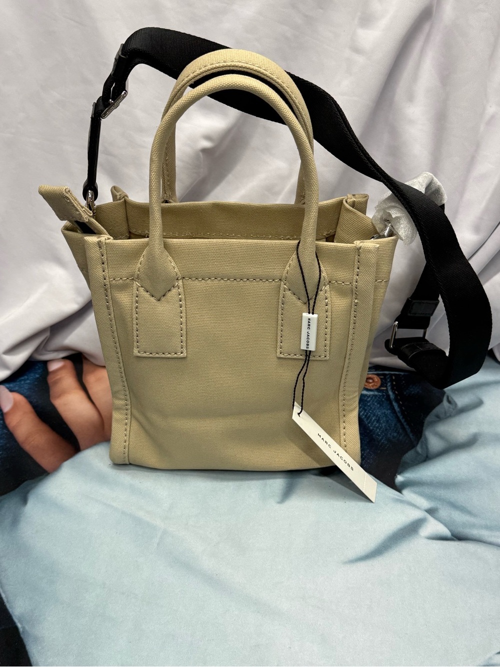(new+tag) The Marc Jacobs canvas supply crossbody bag beige khaki tan - Picture 12 of 17